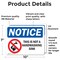 Signmission This Is Not A Handwashing Sink Sign With Symbol, 10 in W x Rectangle, Vinyl Decal OS-2PACK-NS-D-710-L-18631 - alternate 3